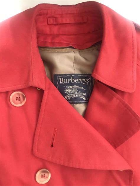 burberry trench coat ebay mens|vintage red burberry trench coat.